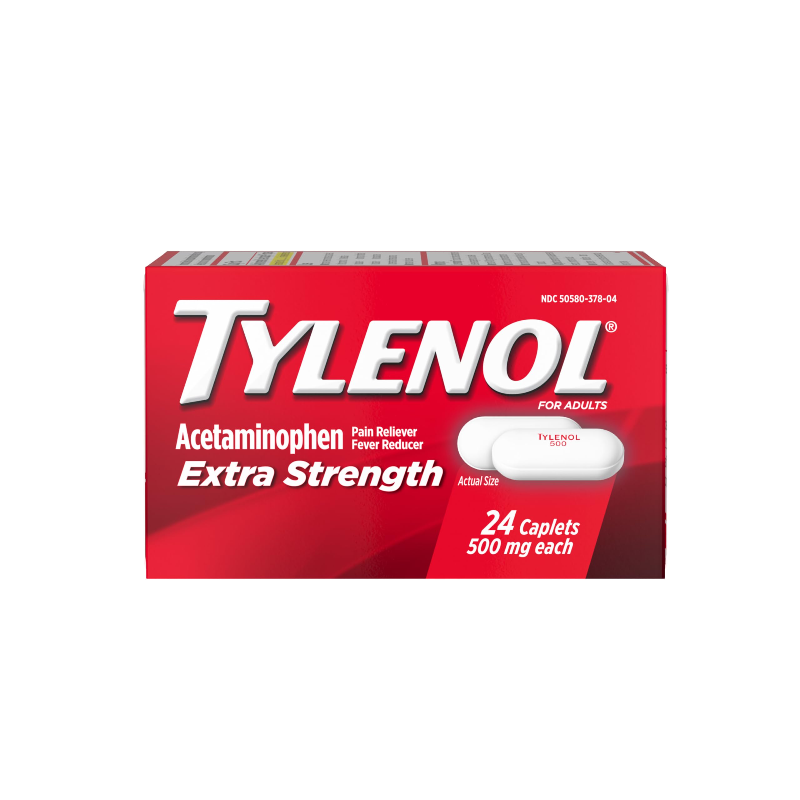 TYLENOL Extra Strength Acetaminophen 500 mg Caplets 24 each