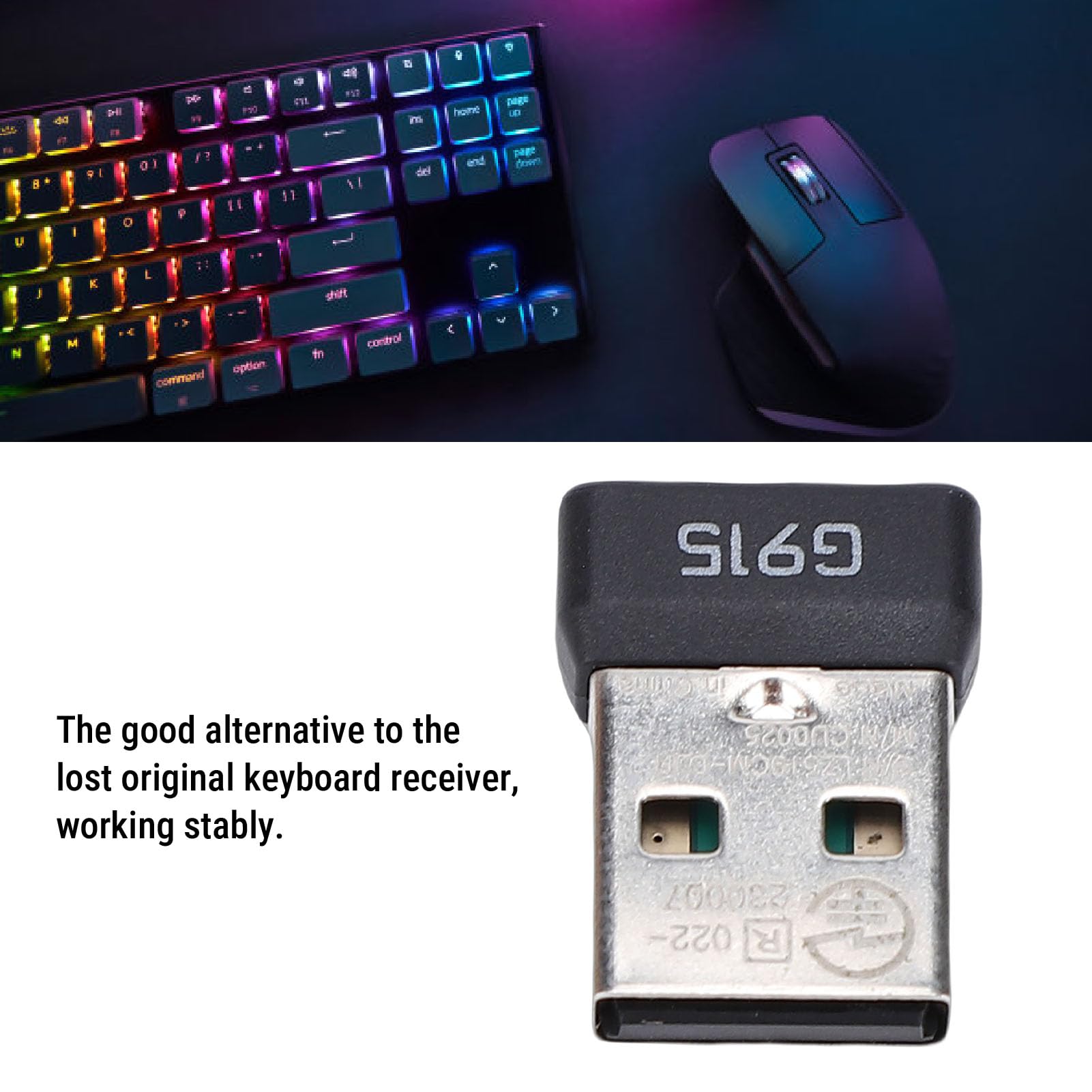 Dongle USB Adaptateur Récepteur pour Clavier Mécanique Sans Fil G913 G915 G913TKL G915TKL