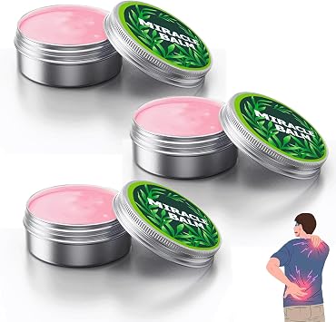 Miracle Balm Herbal Balm, Miracle Balm Soothing Joint Cream for Back, Hands, Feet Soothing Joint Balm to Relieve discomfort, Fast Effects, Non-Sticky 3, Pcs