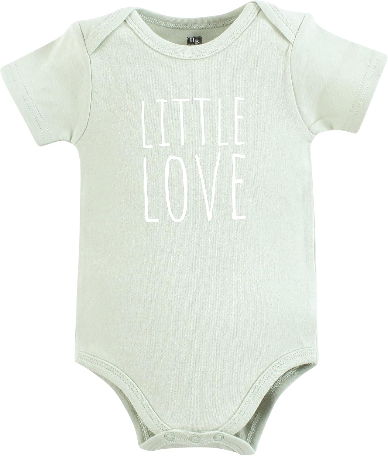 Hudson Baby Unisex Baby Cotton Bodysuits, Hello World Elephant, 6-9 Months