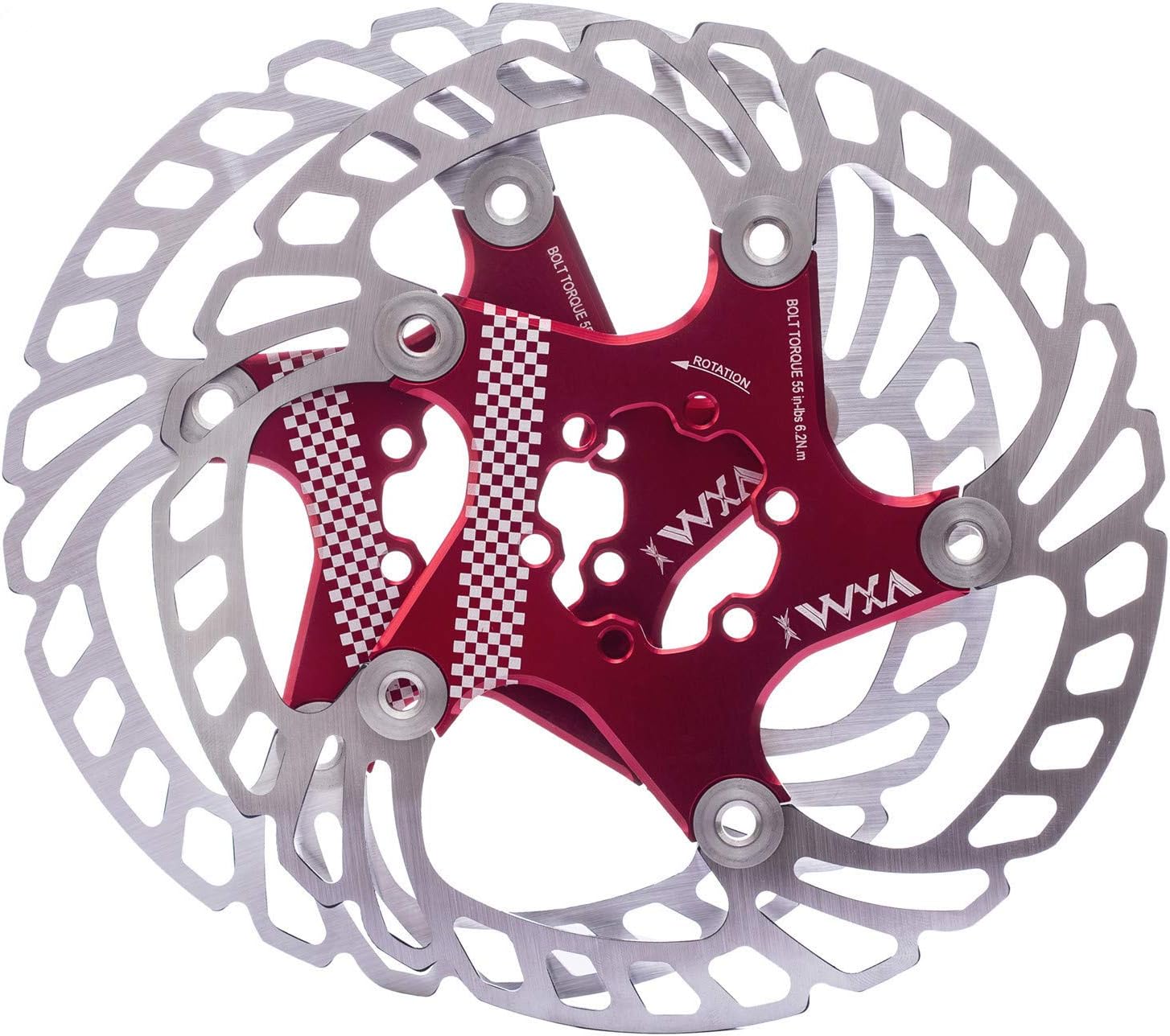 YBEKI Premium Floating Bike Disc Brake Rotor (140/160/180/203mm) - CNC Machined Stainless Steel & Aircraft Aluminum - Enhanced Heat Dissipation for MTB/Road/BMX Bikes - with 12-Bolt Kit