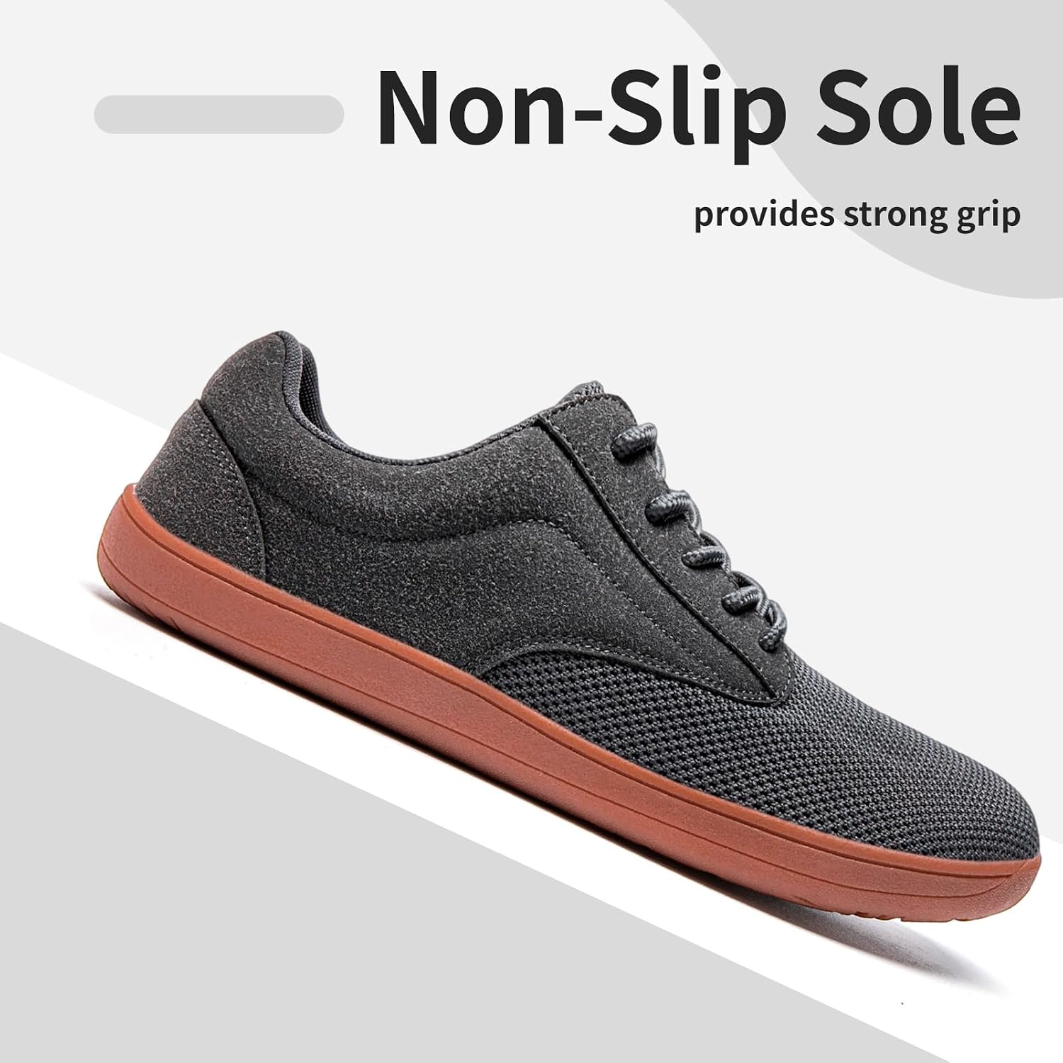 Barefoot Shoes for Men Zero Drop Sole Wide Toe Box Trail Sneakers | Breathable mesh，Lightweight material，Wide toe box，Minimalist，Non slip