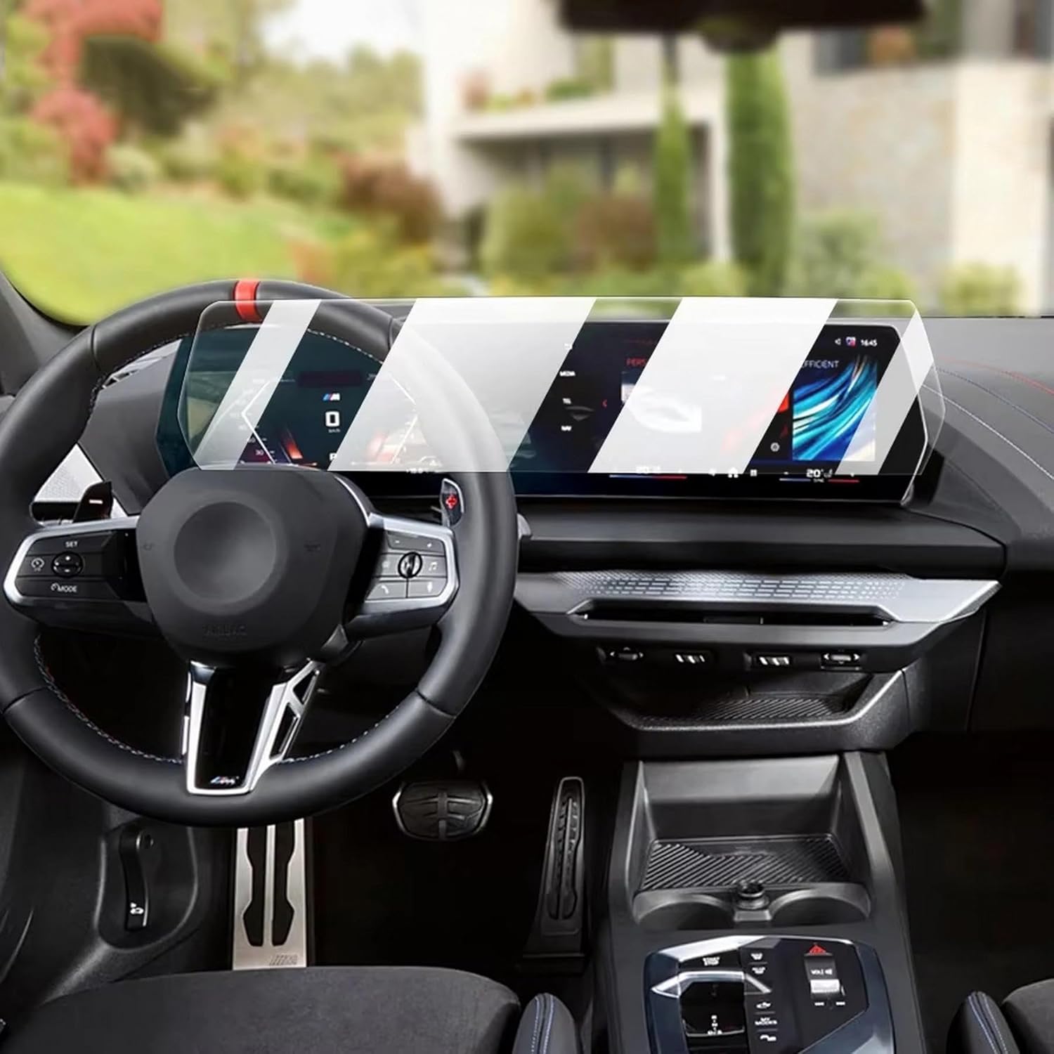 BINFCCarアクセサリーナビゲーションスクリーンプロテクターLCDディスプレイフィルムカバーインテリアTPU透明、BMW F70