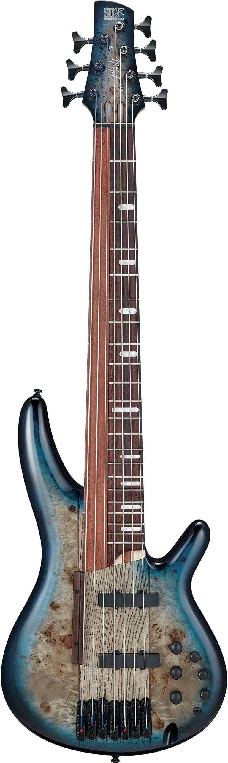 Bass Workshop SRAS7 Ashula 7-string Bass Guitar - Cosmic Blue Starburst
