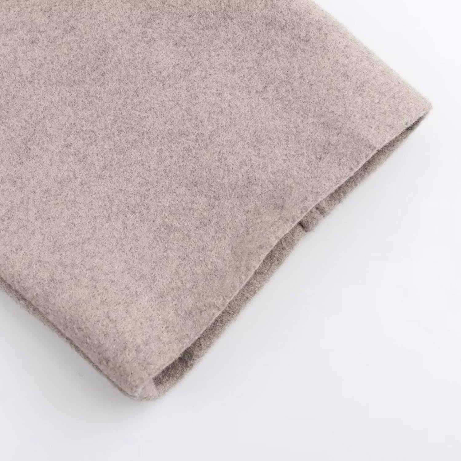 Women Oversized Scarf Jacket Wool Blend Long Sleeve Button Down Coat with Pockets Winter Warm Shawl Fashion Peacoat