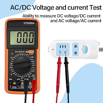 Sutekus Digital Multimeter AC DC Voltmeter Ohm Volt Amp Tester Resistance Capacitance Diode HFE Tester