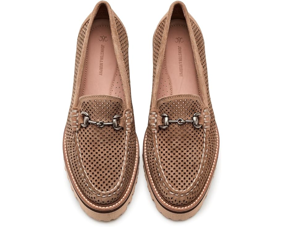 Johnston & Murphy Emmalynn Perfed Bit Loafers - Top View
