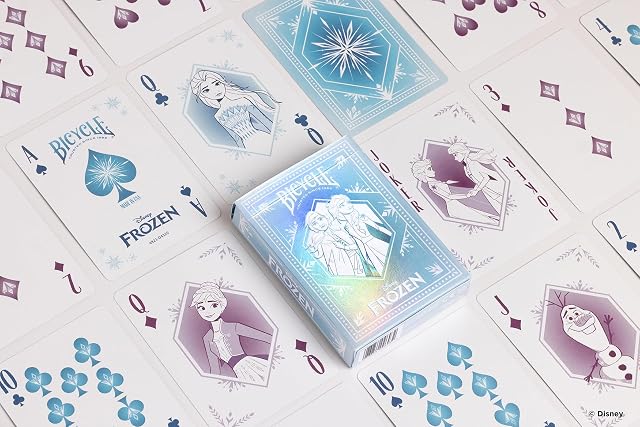 Foto 4 de 8 de Baraja bicycle disney frozen blue