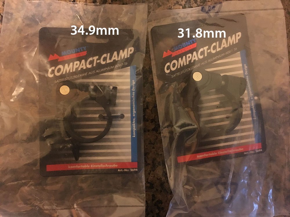 Mounty Special Compact Seat Clamp with Quick Release 34.9mm in Black