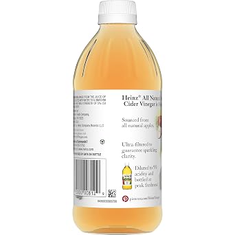 Heinz All Natural Apple Cider Vinegar with 5% Acidity, 16 fl oz Bottle