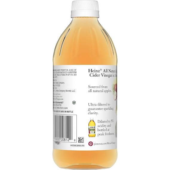 Heinz All Natural Apple Cider Vinegar with 5% Acidity, 16 fl oz Bottle