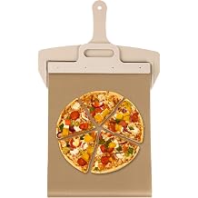 Sliding Pizza Peel,Non-Stick Pizza Spatula Paddle with Detachable Handle, Pizza Peel Slider,Transfer for Pizza,Sliding Pizza Shovel Slide