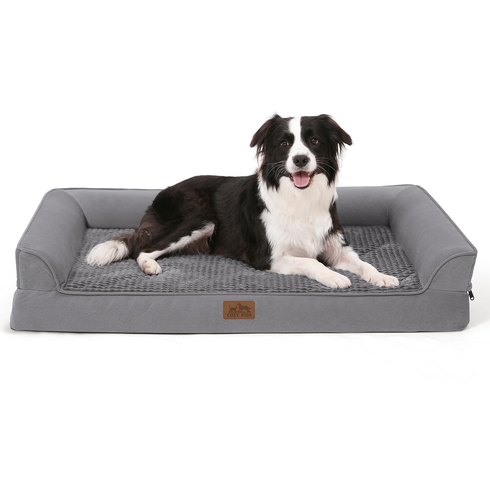 COZY KISS Orthopädisches Hundebett für große Hunde, waschbares Hundesofa | abnehmbar und wasserfest