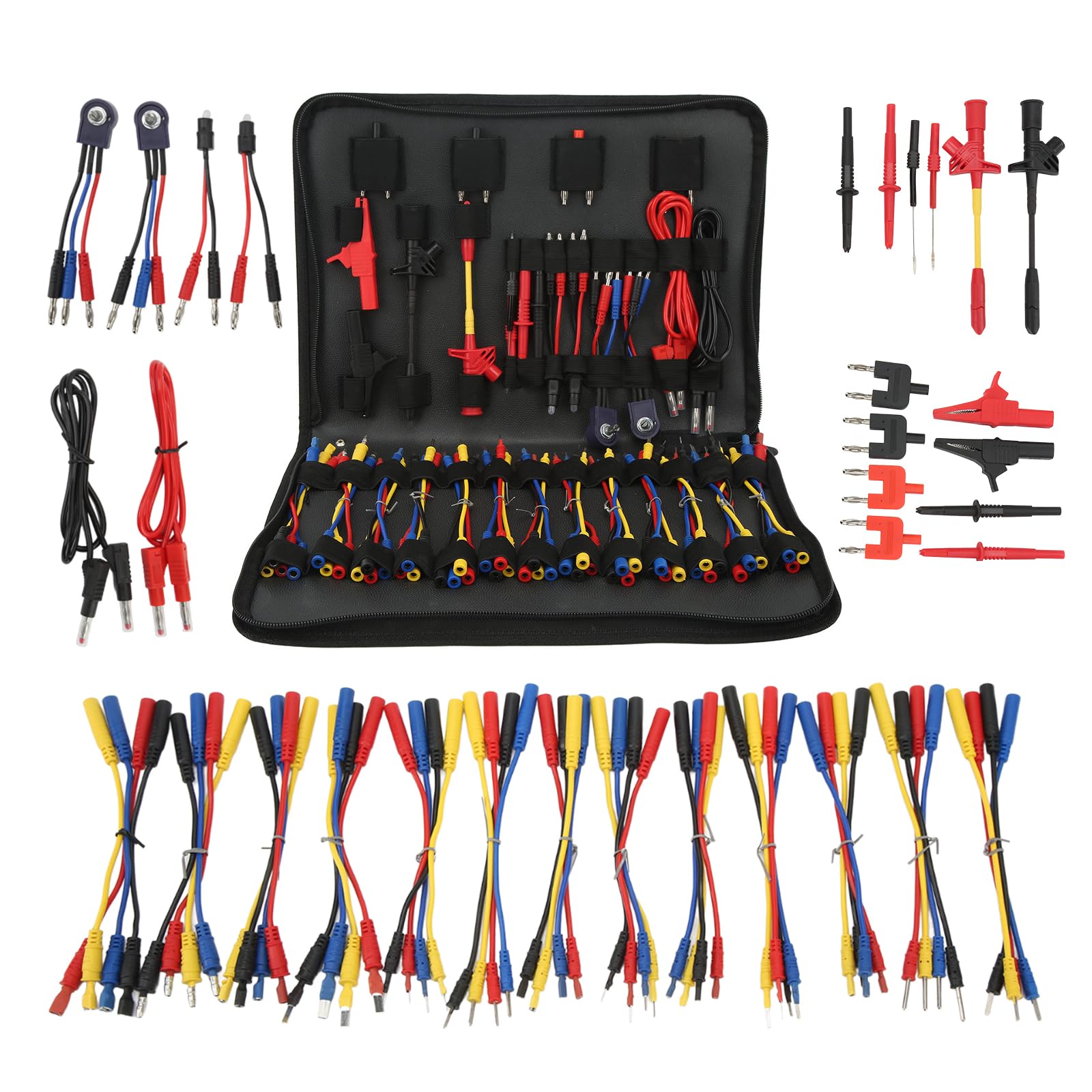 Kit de Fils de Test Automobile, Sonde Arrière, Pince de Test de Perçage D'isolation, Multimètre, Testeurs électriques, Connecteurs de Fil, Outils de Diagnostic Automatique pour Réparation de Voiture