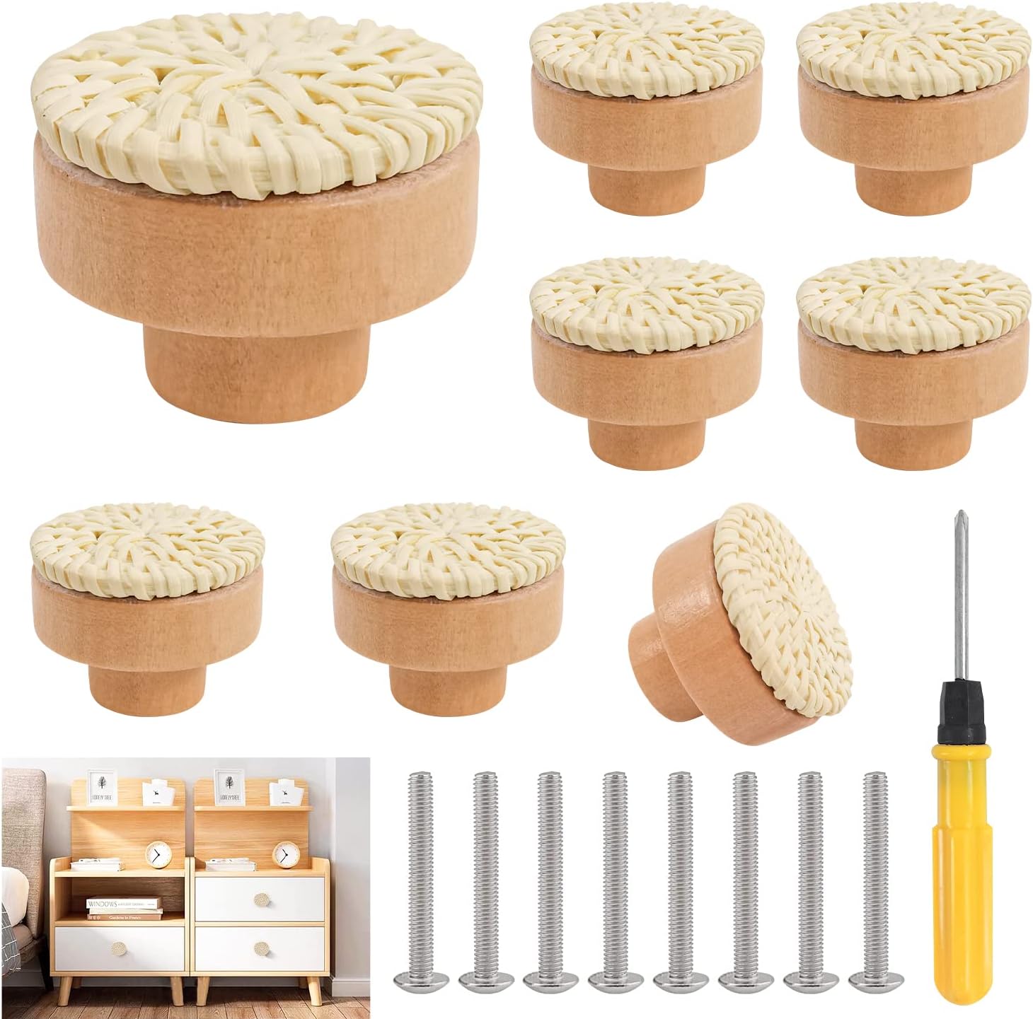 Acheter Poignée De Placard En Bois, 1 Pièce, Boutons De Tiroir, Poignée De Porte, Poignées De Placard, Poignées D'armoire