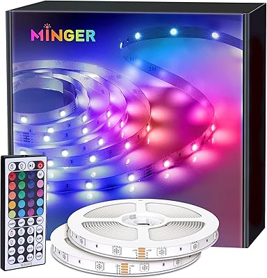 MINGER LED Strip Lights 65.6ft, RGB Color Changing Sri Lanka | Ubuy