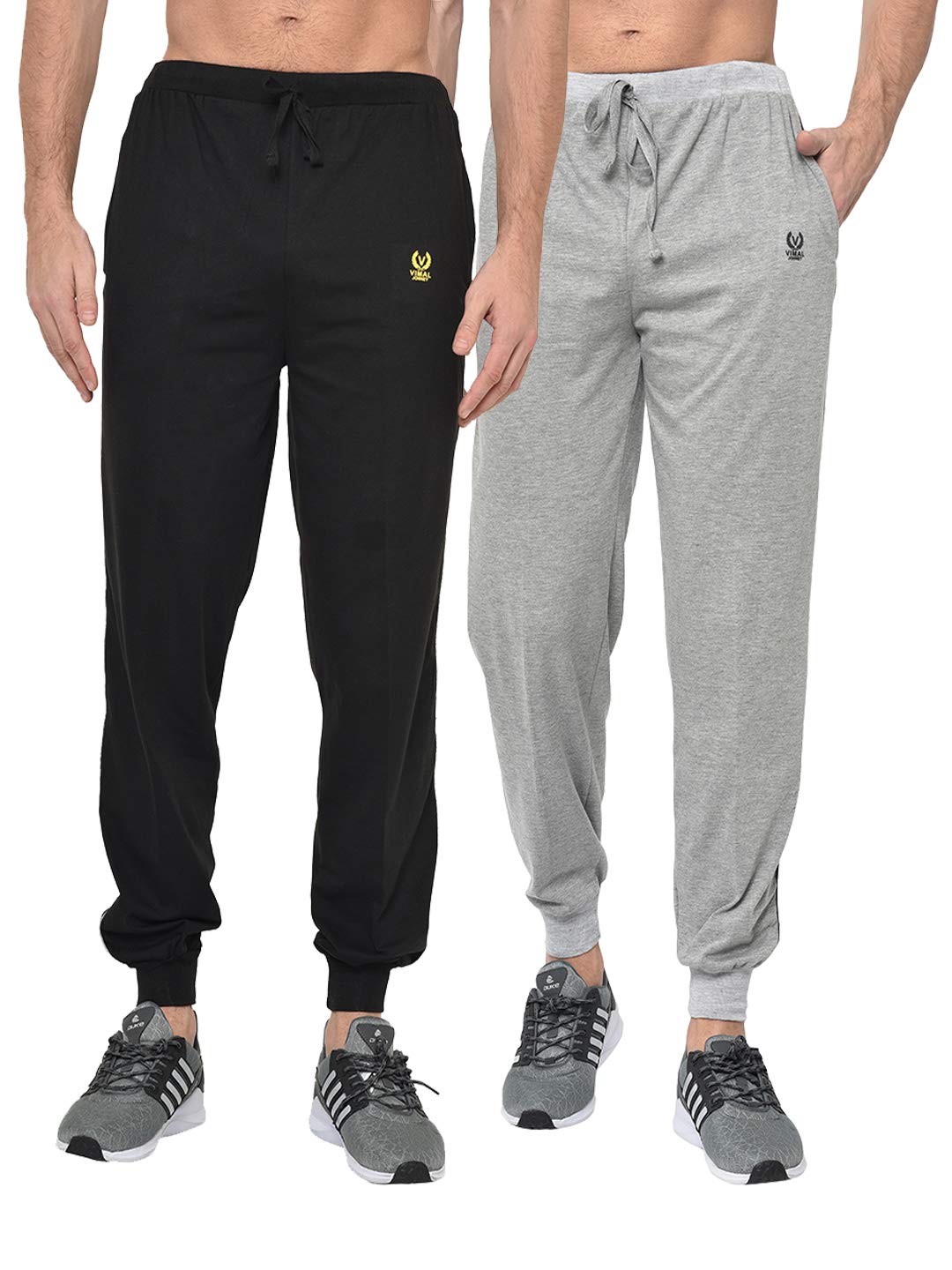 Mack JONNEY Cotton Blended Men's Trackpants(Pack of 2) Multicolour