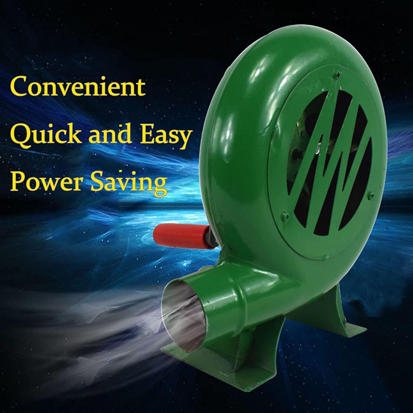 Accessori per Barbecue, soffiatore per fucina da fabbro a manovella, Ventilatore Manuale per Popcorn con ingranaggio in Ferro, soffiatore per Barbecue con utensile a Mano