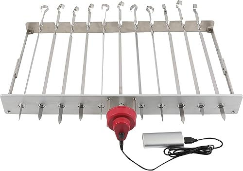 Miniatura 2 de Asador de barbacoa automático con pilas portátil con 11 pinchos