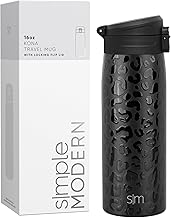 Simple Modern Insulated Thermos Travel Coffee Mug with Snap Flip Lid | Leakproof Reusable Stainless Steel Tumbler Cup | Gi...