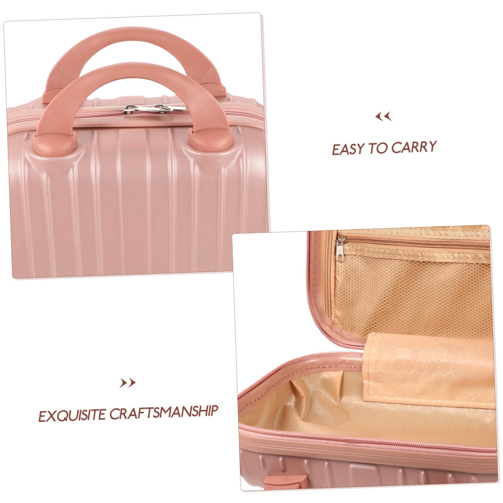 Ipetboom Borsa Cosmetica Da Viaggio Multifunzione Manico, Valigetta Porta Rossetti e Profumi Grande Capacità, Custodia Portatile Per Trucchi Da Donna Per Uso Quotidiano e Viaggi