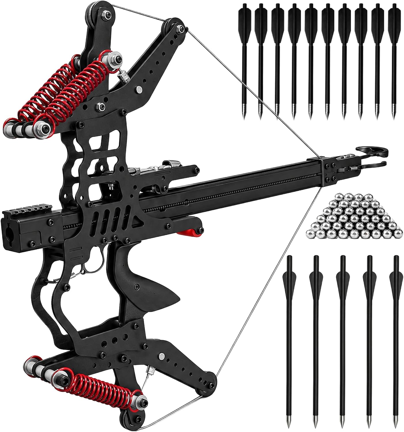 Guide-Rail Archery Crossbow Pro | Professional Mechanical Archery System with Integrated Slingshot - Training Set, 250th Anniversary Special Edition