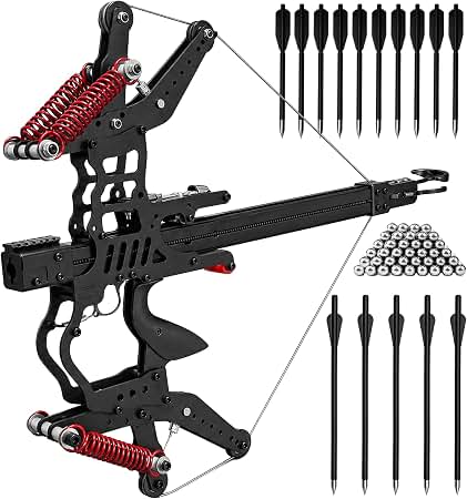 crossbow fishing reel wrist HBG Slingshot Kit Hunting Catapult High Velocity Slingshots FLADEN Sea Cod Fishing The BALLISTA AquaSnipe BL40 Size:III (5-7) Tackle and Accessories > Leader/Line