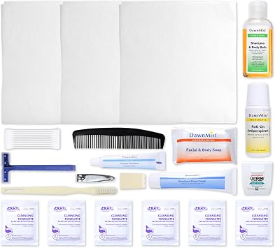 MFASCO Mens Travel Hygiene Kit with Grooming & Toiletry Supplies | Mens Travel Hygiene Kit | Portable Toiletries & Grooming Essentials for Trips, Outdoor Use & Everyday Care
