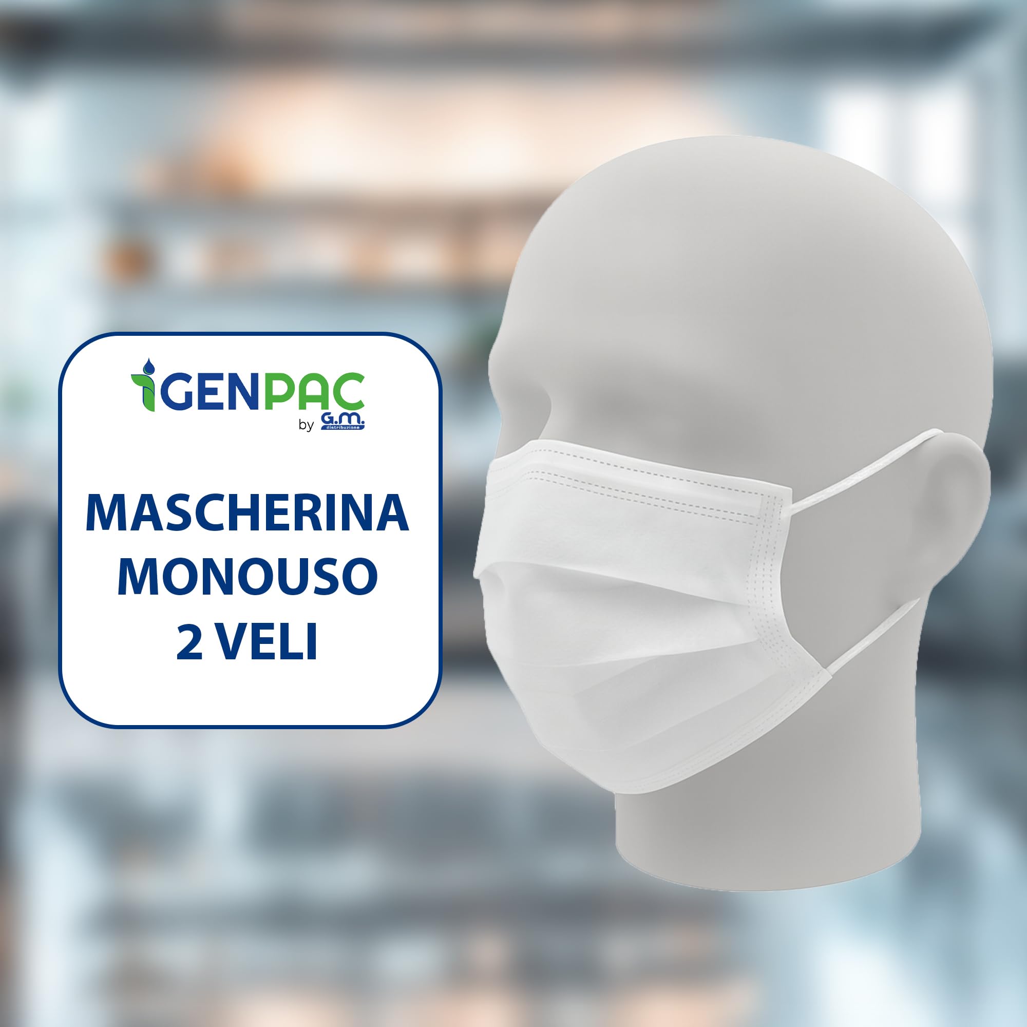 Kit Visitatore Monouso Bianco con Camice, Copriscarpe, Cuffia, Copribarba e Mascherina