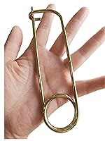 Vista 9 de Broche dorado con forma de chaveta de acero, pasadores de seguridad, broche de bloqueo rápido, cierre de cierre para enganche de jardín