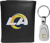 Vista 21 de Siskiyou Sports NFL unisex Tri-fold Wallet & Steel Key Chain
