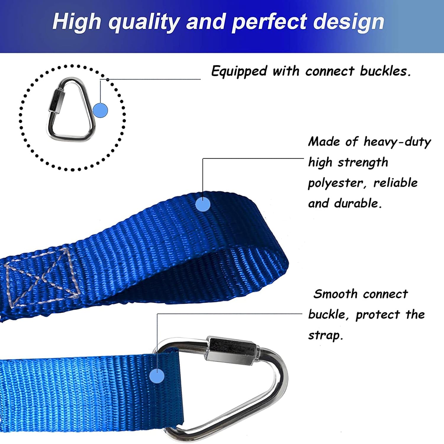 Barrier Safety Nets, Large Climbing Cargo Rope Ladder Net - Cargo Webbing Net, for Improve the Balance and Strength of Children and Adults, 1.5 x 6.1 ft, Load 300 kg
