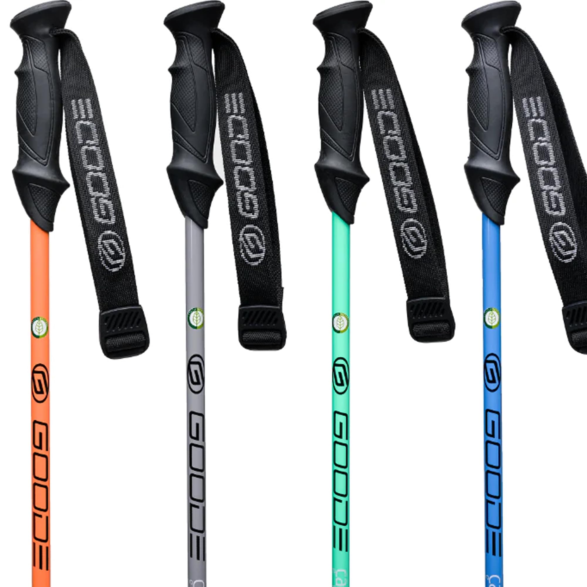 GOODE Carbon Neutral Ski Poles – Ultra-Lightweight & Durable Eco-Friendly Composite – High-Performance Shock Absorbing Downhill Ski Poles for Men & Women – 44