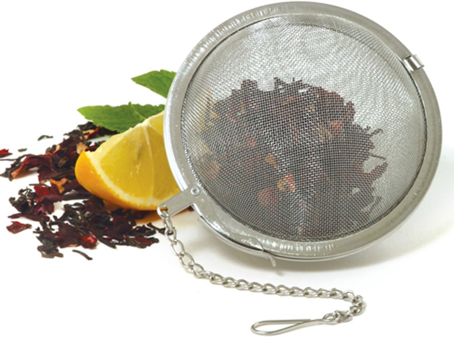 Stainless Steel Tea Ball - Brew Loose Leaf Tea & Coffee -2 Stainless Steel Tea Ball - Brew Loose Leaf Tea & Coffee -2