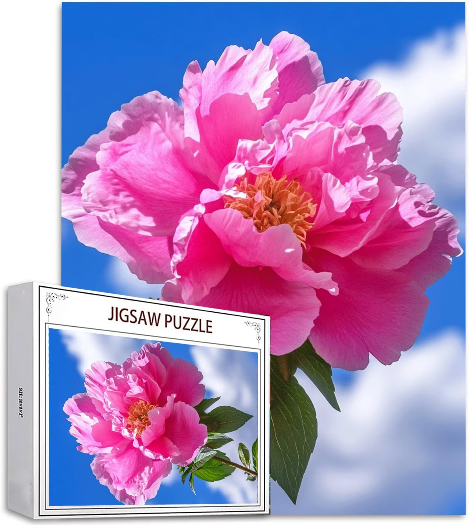 Puzzle 2000 Pezzi, 3 4 5 Anni Puzzle Peonia 6 7 8 Anni Giochi Educativi Sostenibili Con Motivi Per Adulti Da Gioco in Legno Di Alta Qualità Jigsaw Fiore per Gioco Familiare, 2026 Regalo Natale H-3263
