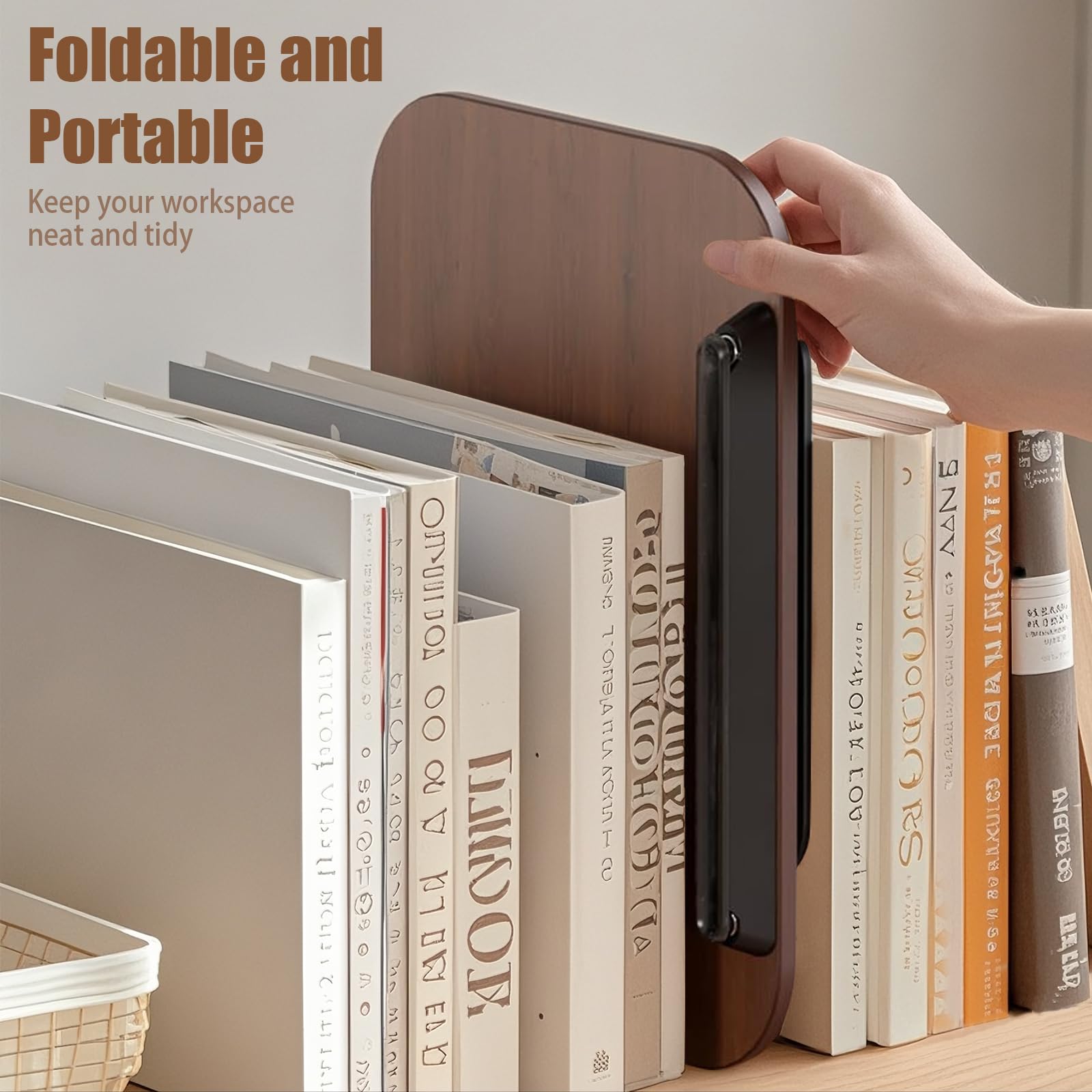 Porta Libri regolabile con pannello base girevole in legno e graffette Leggio da lettura Porta Libri resistente e porta Libri portatile per libri, cuochi, Ricette, iPad, Tablet, Spartito