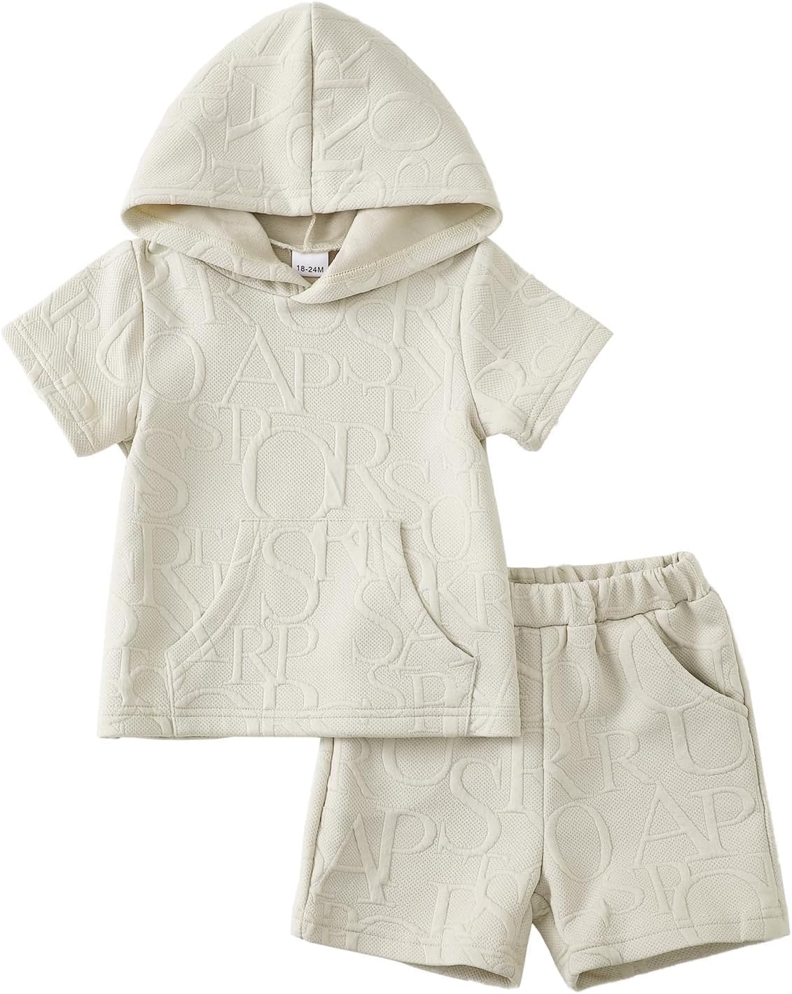 Toddler Baby Boy Clothes Summer Outfits Short Sleeve Hooded T Shirt Tops Casual Shorts Set 2Pcs Little Boy Clothes