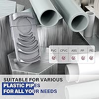 Vista 6 de Herramienta de desbarbado para tubos de plástico, escariador profesional de tubos de PVC desbarba seis tamaños de tubos: 1 1/4 pulgadas - 4