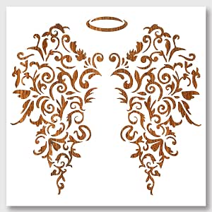 NBEADS Pochoir Peinture Chrysanthème 29.7x21cm - Pochoir Réutilisable Pour DIY, Bois, Tissu Et Murs