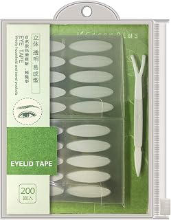 200 Pairs Natural Invisible One Side Eyelid Tape Stickers Waterproof Breathable Self-Adhesive Eyelid Lift Strip, Instant Eye Lift Without Surgery, Perfect for Uneven Droopy Hooded eyelids
