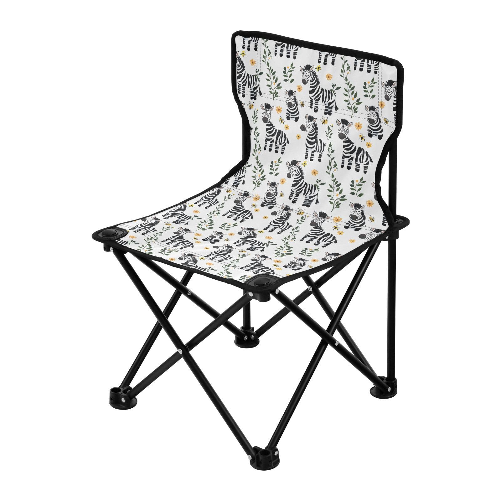 Chaise de plage ultra légère FRODOTGV style zèbre pour les vacances des jeunes