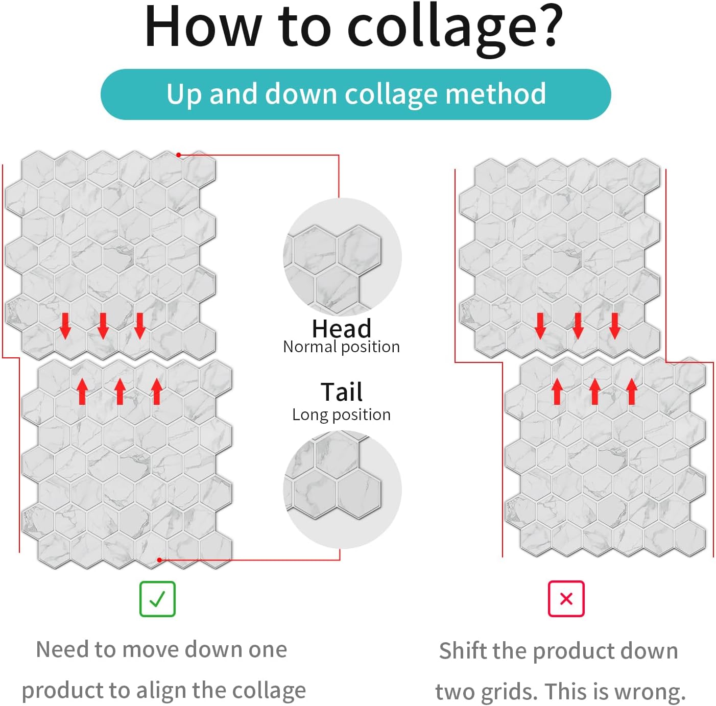 TONSHEN 12 Sheets Marble Look Peel and Stick Backsplash for Kitchen, Wall Self-Adhesive Stick on Backsplash 12"x12" Waterproof Wall Tiles (12pcs Green)