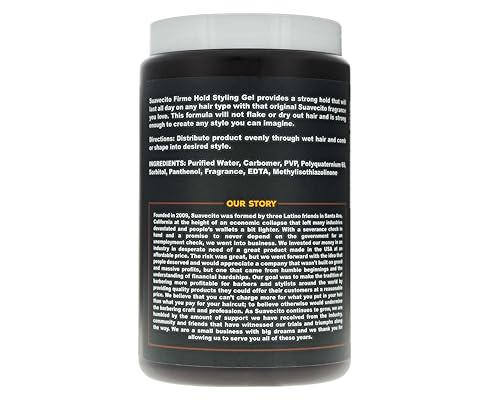 Miniatura 2 de Suavecito Gel para el cabello Firme Hold Styling 32 oz Tub