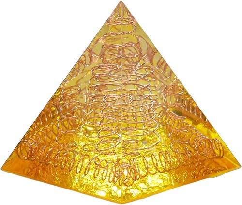 Miniatura 10 de mookaitedecor Pirámide de cristal de cuarzo de roca con árbol de la vida de cobre, cristales curativos orgonita para protección, meditación, yoga,