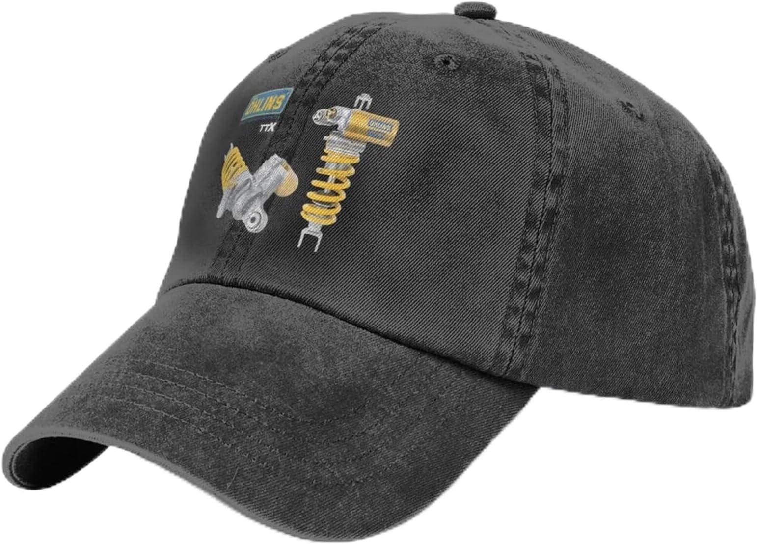 Classic Ohlins Racing Baseball Cap Motorcycle Running Sun-Proof Washed Trucker Hat Female Male Y2k Cool Print Baseball Cap Gift