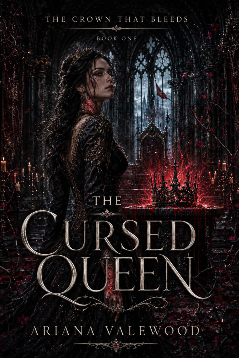 The Cursed Queen: A Dark Royal Romantasy of Forbidden Crown Magic, Thorn Curses, Political Betrayal: 1 (The Crown That Bleeds)