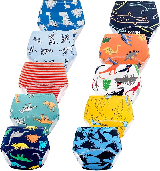 JackLoveBriefs Baby Potty Training Pants Boys Girls Training Underwear Reusable (10 Pack) - 1