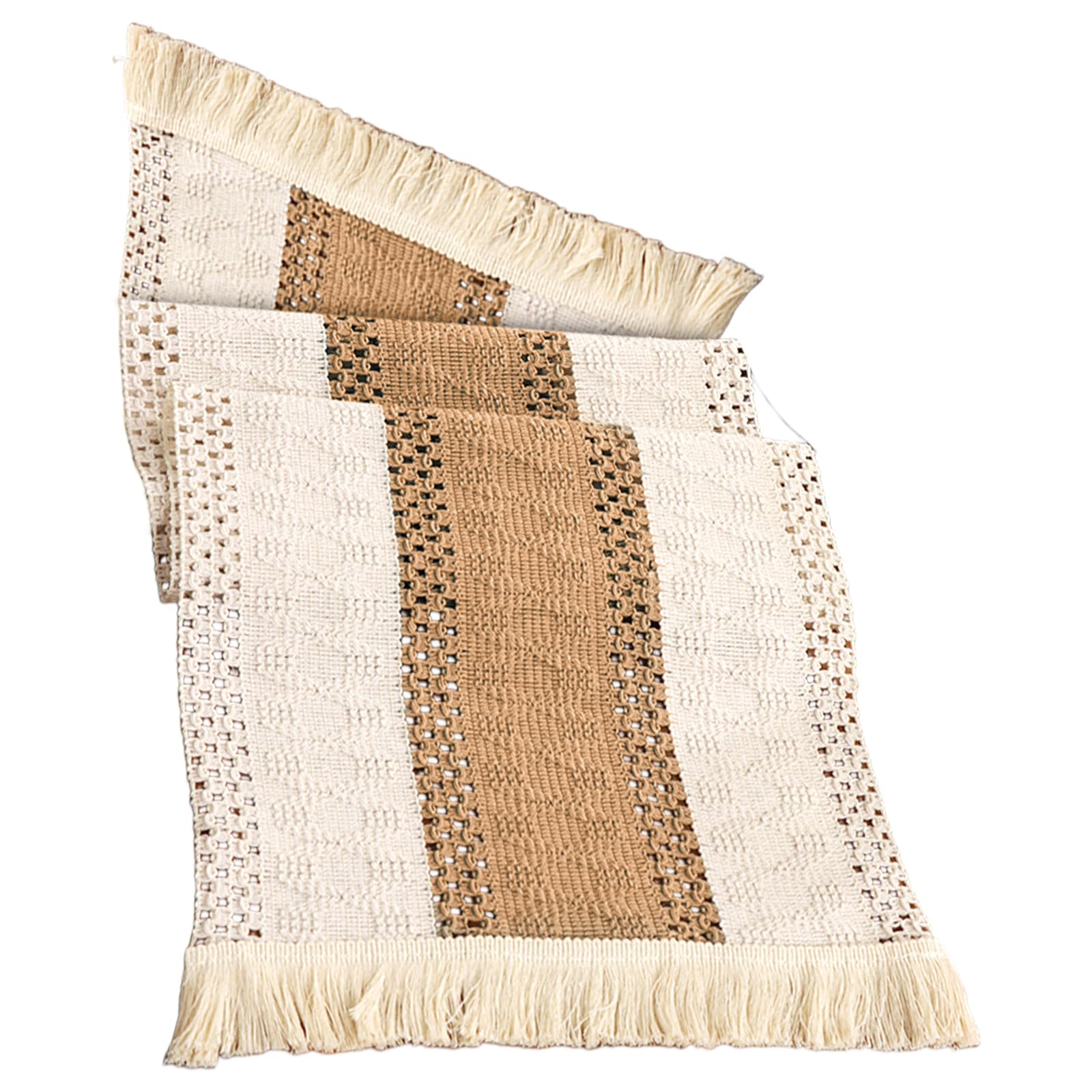 Tassels Trim Table Runner 30x140cm Polyester Designs Washable Decorative Home Dining Decoration Washable Polyester Table Runner