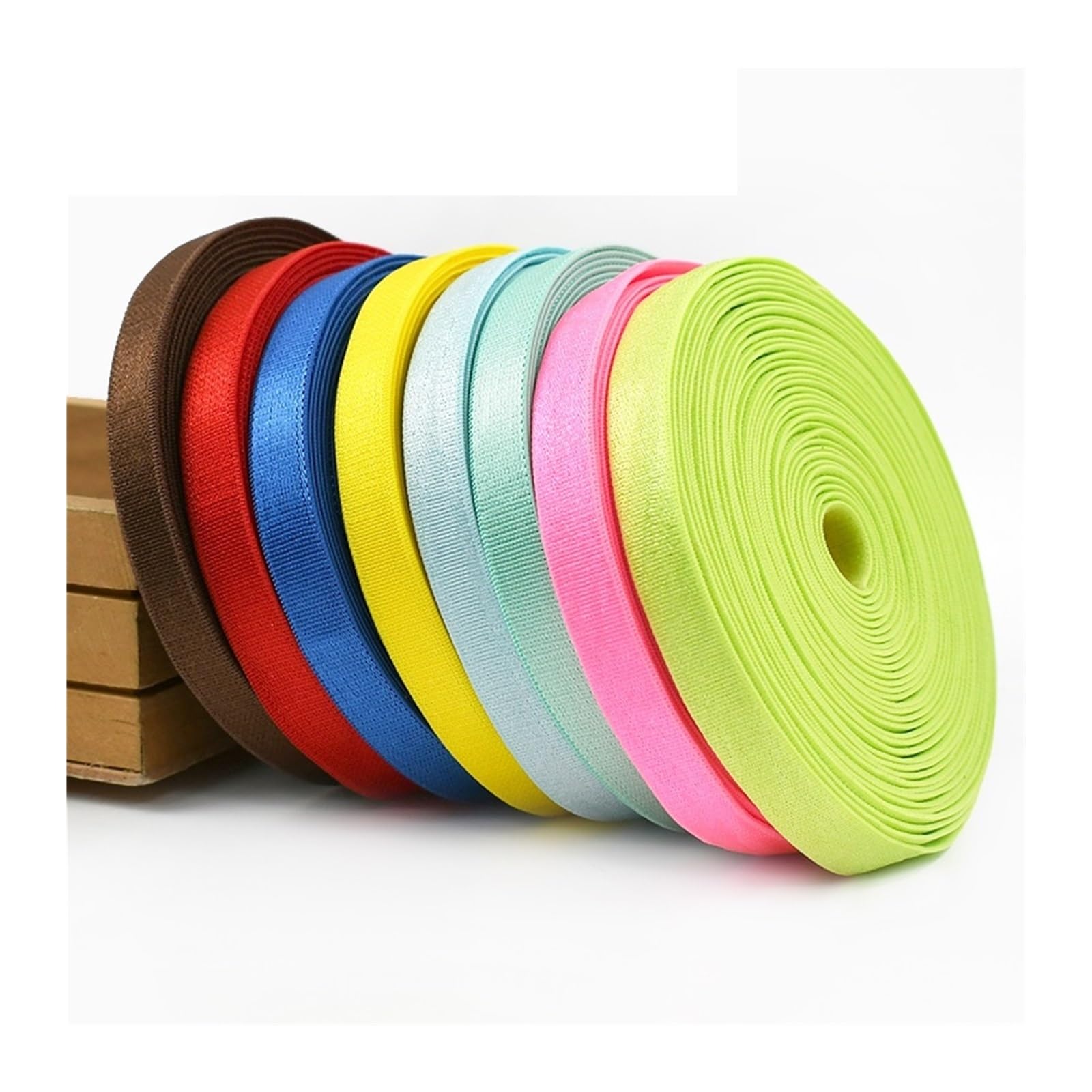 5/10/20 metrów 10mm nylonowe opaski elastyczne bielizna bikini gumowa wstążka pasek biustonosza taśmy taśmy rozciągliwe DIY akcesoria do szycia(KoreanPink,20Meters)