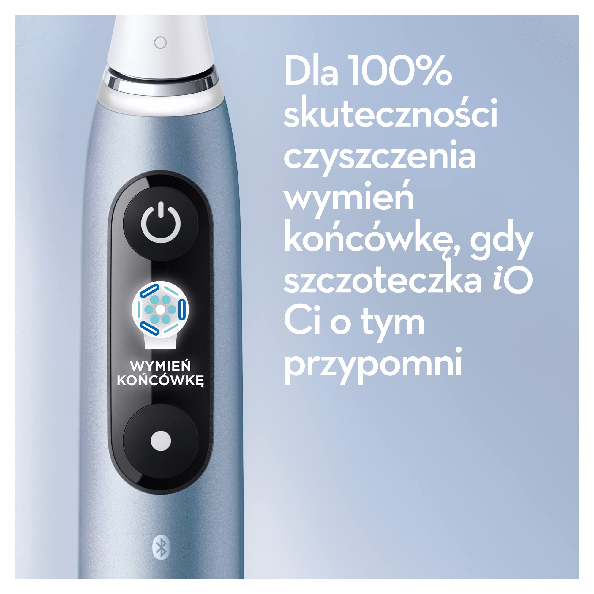 Oral-B Cepillo de dientes eléctrico iO Serie 9, edición especial, se conecta a la aplicación móvil Oral-B, con tecnología magnética iO, estuche de viaje con función de carga, bolsa de cosméticos, azul